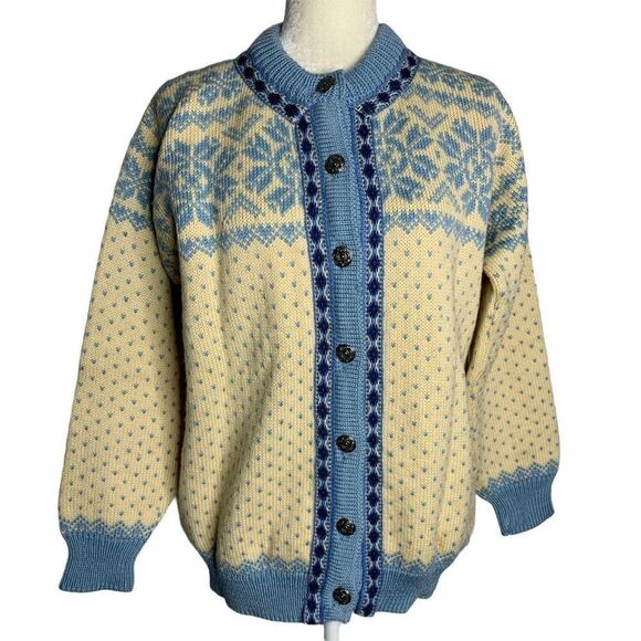 Vintage 60s Dale of Norway Cardigan Sweater XS - Picture 1 of 6